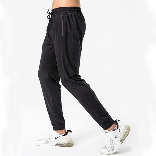 Load image into Gallery viewer, Men Sports Running Pants Zipper Athletic Football Soccer Training Elasticity Legging Jogging Gym Trousers
