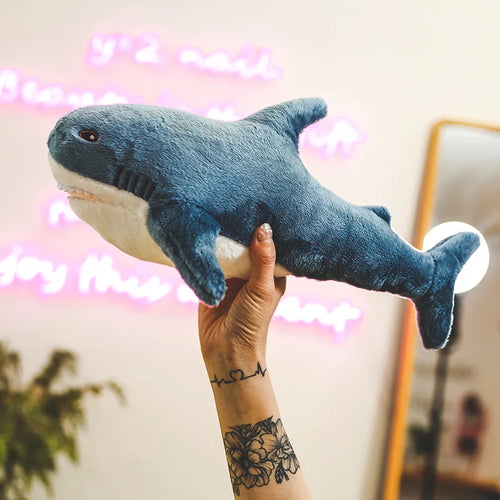 Load image into Gallery viewer, 45/60cm Hot Shark Plush Toys Soft Stuffed Animal Shark Reading Pillow Cushion Baby Kids Appease Doll Birthday Gift For Children
