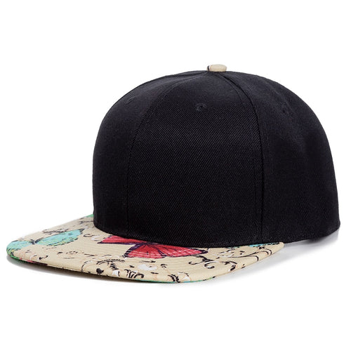 Load image into Gallery viewer, Women Cap Fashion Cotton Butterfly Flower Digital Printing Baseball Cap Female Outdoor Street Hip Hop Snapback Hat
