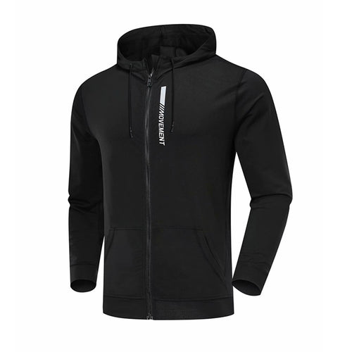 Load image into Gallery viewer, Gym Men Sports Jacket Fitness Long Sleeve Running Elastic Tight Hoodies Zipper Slim Hiking Sweatshirts Male Jogging Hooded Coat
