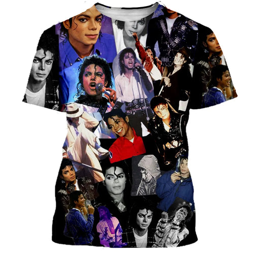 Load image into Gallery viewer, Michael Jackson T Shirt Men Women Fashion Casual 3D Printed T-shirts Harajuku Style Oversized T-shirt Hip Hop Streetwear Tops
