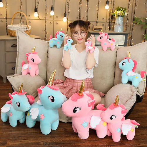 Load image into Gallery viewer, 10/20cm Soft Unicorn Plush Toy Baby Kids Appease Sleeping Pillow Doll Animal Stuffed Plush Toy Birthday Gifts for Girls Children
