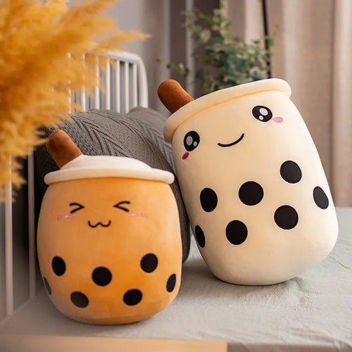 Load image into Gallery viewer, 70-25cm Cartoon Bubble Tea Cup Shaped Pillow Real-Life Stuffed Soft Back Cushion Funny Food Gifts For Kids Birthday
