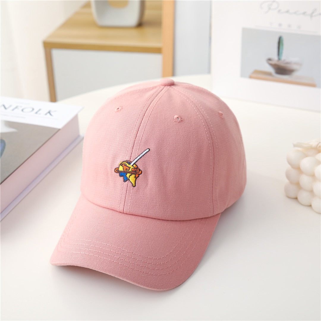 Fashion Women Cap Kpop Style Cartoon Embroidery Bright Baseball Cap For Women High Quality Female Streetwear Sports Hat