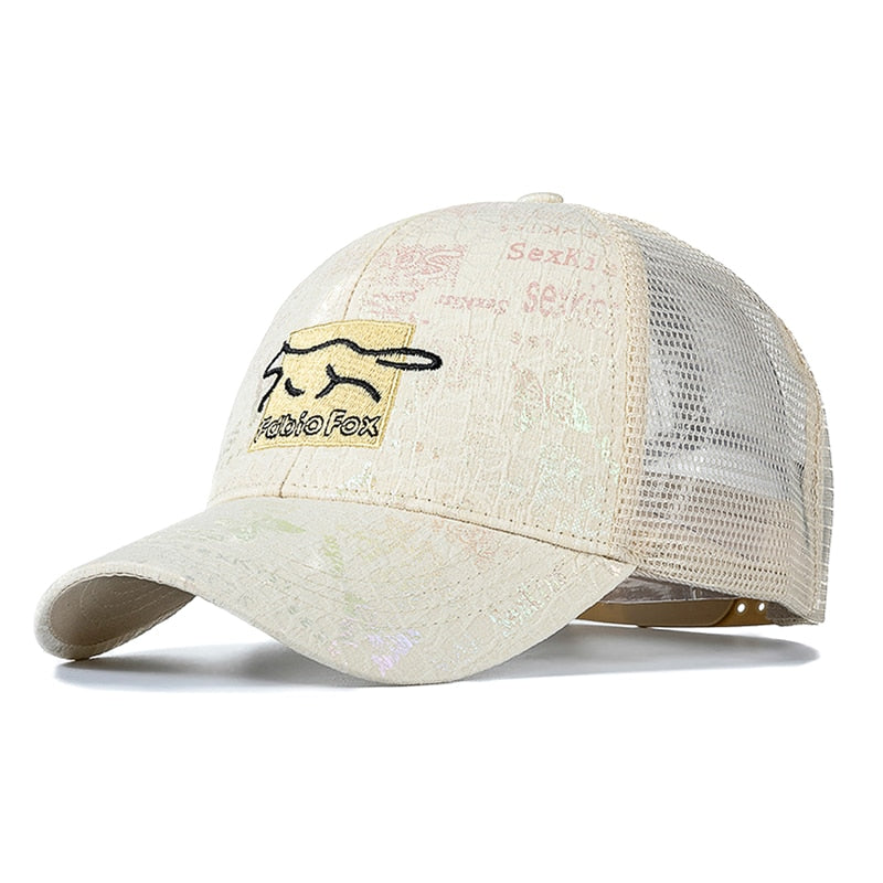 Brand Stylish Cotton Trucker Hat For Women Fashion Fox Animal Print Baseball Cap Female Outdoor Popular Great Summer Hat Cap