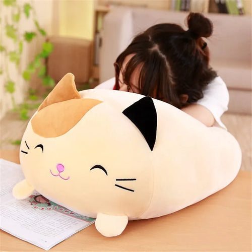 Load image into Gallery viewer, 28-90cm Soft Animal Kawaii Pillows Cushion Cute Fat Dog Cat Penguin Pig Frog Plush Toy Stuffed Lovely Kids Birthyday Gift
