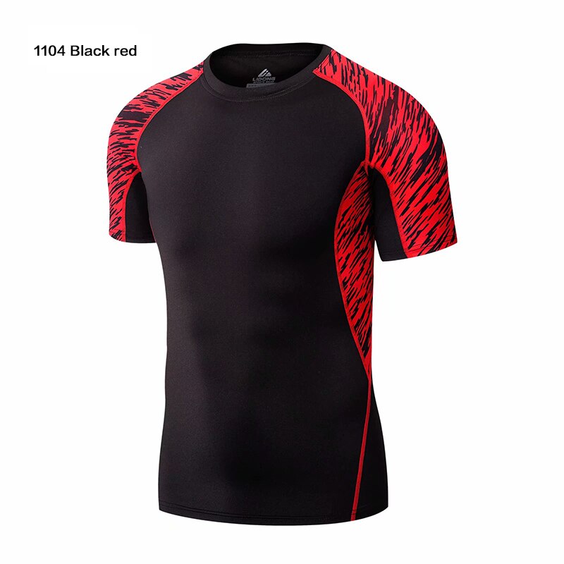 Quick Dry Men Running Compression T Shirt Fitness Tops Breathable Gym Sport Clothing Male Golf Sweatshirt Outdoor Workout