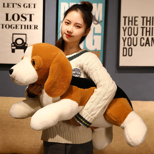 Load image into Gallery viewer, 1pc 40cm New Simulation Big Dog Toy Beagles Plush Toy Doll Stuffed Animal Kids Christmas Gift For Chidren 1 Model
