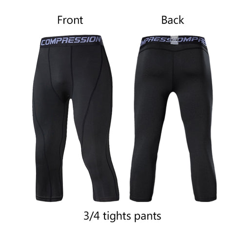 Load image into Gallery viewer, Men&#39;s Lycra Compression Pants Cycling Running Basketball Soccer Elasticity Sweatpants Fitness Tights Legging Trousers Rash Guard
