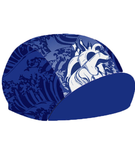 Classic Blue Polyester Cycling Caps Quick Dry Team Bike Hat Breathable  Moisture Wicking Men And Women Wear