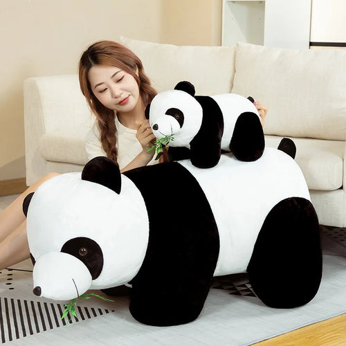 Load image into Gallery viewer, 30-70cm Cute Chinese National Treasure Bamboo Leaves Panda Plush Toys Stuffed Soft Animals Pillow For Girls Kids Birthday Gifts
