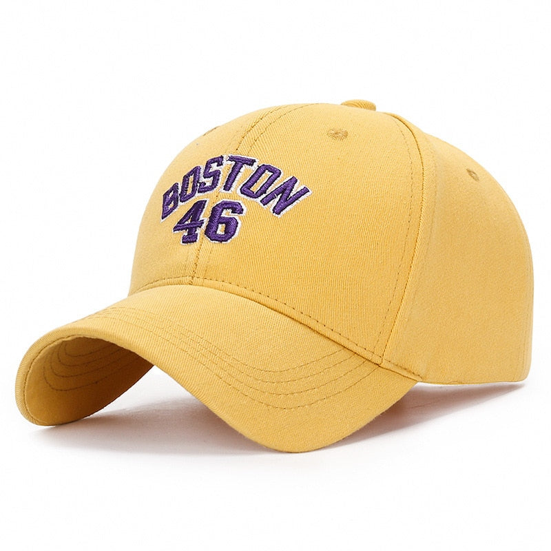 Letter boston Embroidery Cap Casual Outdoor Baseball Caps For Men Hats Women Snapback Caps For Adult Sun Hat