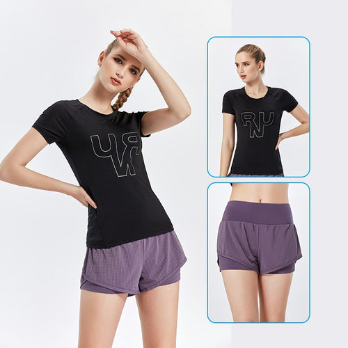 Load image into Gallery viewer, Fitness Women Seamless Sport Shirt Sports Wear For Women Gym Running Top Short Sleeve Yoga Workout Tops Training Sports
