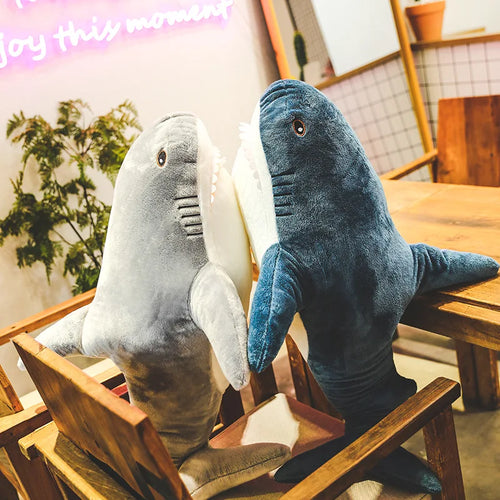 Load image into Gallery viewer, 45/60cm Hot Shark Plush Toys Soft Stuffed Animal Shark Reading Pillow Cushion Baby Kids Appease Doll Birthday Gift For Children
