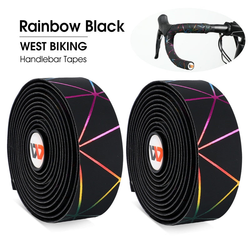 Soft Bicycle Handlebar Tape EVA PU Bike Bar Tape Professional Cycling Damping Anti-Vibration Wrap With 2 Bar Plugs