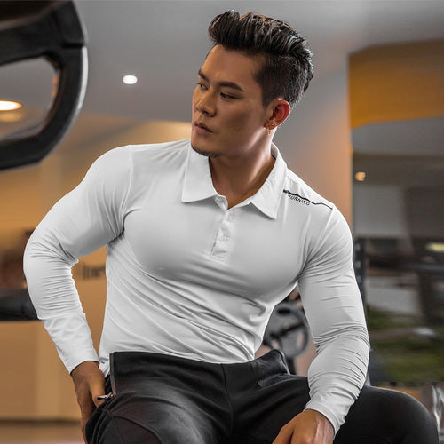 Load image into Gallery viewer, Mens Gym Compression Shirt Male Rashgard Fitness Long Sleeves Running Clothes Homme Tshirt Football Jersey Sportswear Dry Fit
