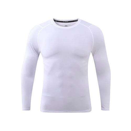 Load image into Gallery viewer, Men Compression Sweatshirt Running Elastic Compression Tshirt Fitness Tight Sport Clothes Jogging Training Sportswear Rash Guard
