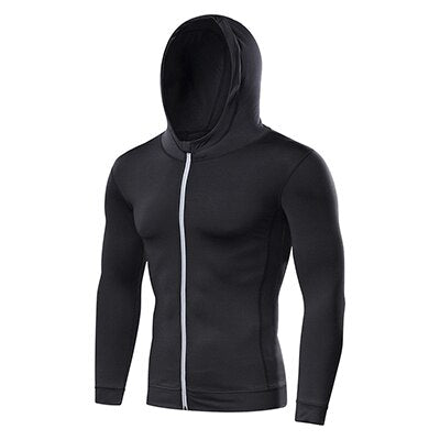 Load image into Gallery viewer, Men Running Compression Sportswear Suit Football Basketball Cycling Fitness Sport Tight Sweatshirt Clothing Set Outdoor Hoodies
