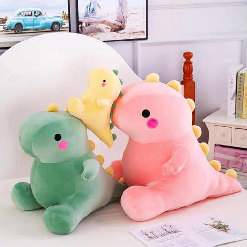 Load image into Gallery viewer, Kawaii Dinosaur Plush Toys Super Soft Cartoon Stuffed Animal Dino Dolls for Kids Baby Hug Doll Cute Sleep Pillow Home Decor
