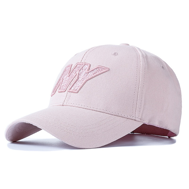 Women Men Cotton Cap Fashion NY Embroidered Hard Top Baseball Cap Female Casual Adjustable Outdoor Couple Streetwear Hat