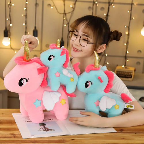 Load image into Gallery viewer, 10/20cm Soft Unicorn Plush Toy Baby Kids Appease Sleeping Pillow Doll Animal Stuffed Plush Toy Birthday Gifts for Girls Children
