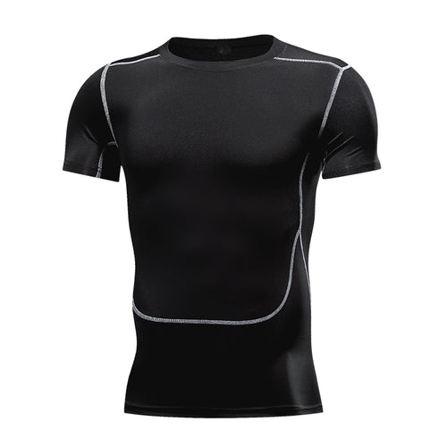 Load image into Gallery viewer, Men&#39;s Running Compression Tshirts Quick Dry Soccer Jersey Fitness Tight Sportswear Gym Sport Short Sleeve Shirt Breathable
