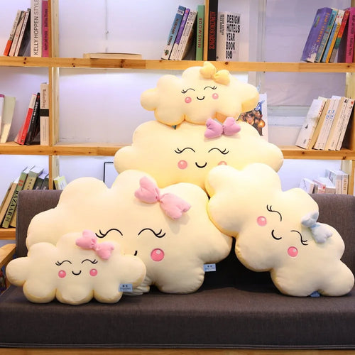 Load image into Gallery viewer, Giant New Style Kawaii Cloud Plush Pillow Soft Cushion Lovey Smile Cloud Stuffed Plush Toys For Children Baby Kids Girl Gift
