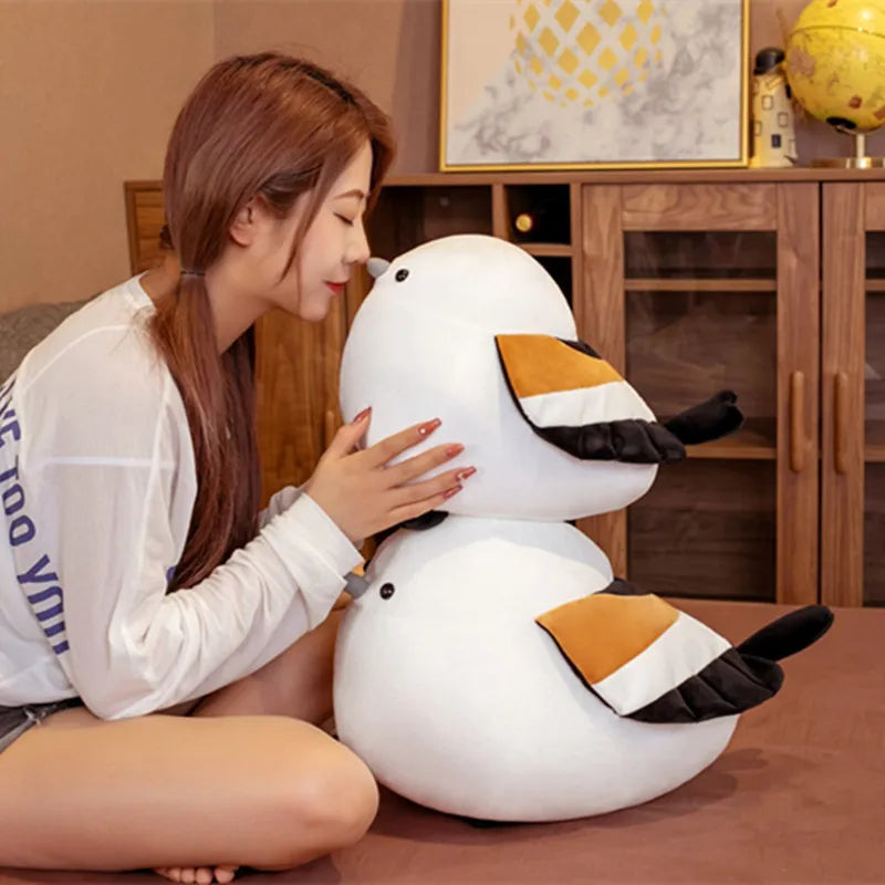 35/50cm Lifelike White Bird Plush Toy Cute Stuffed Animal Toy for Children Kids Doll Soft Cartoon Pillow Lovely Birthday Gift