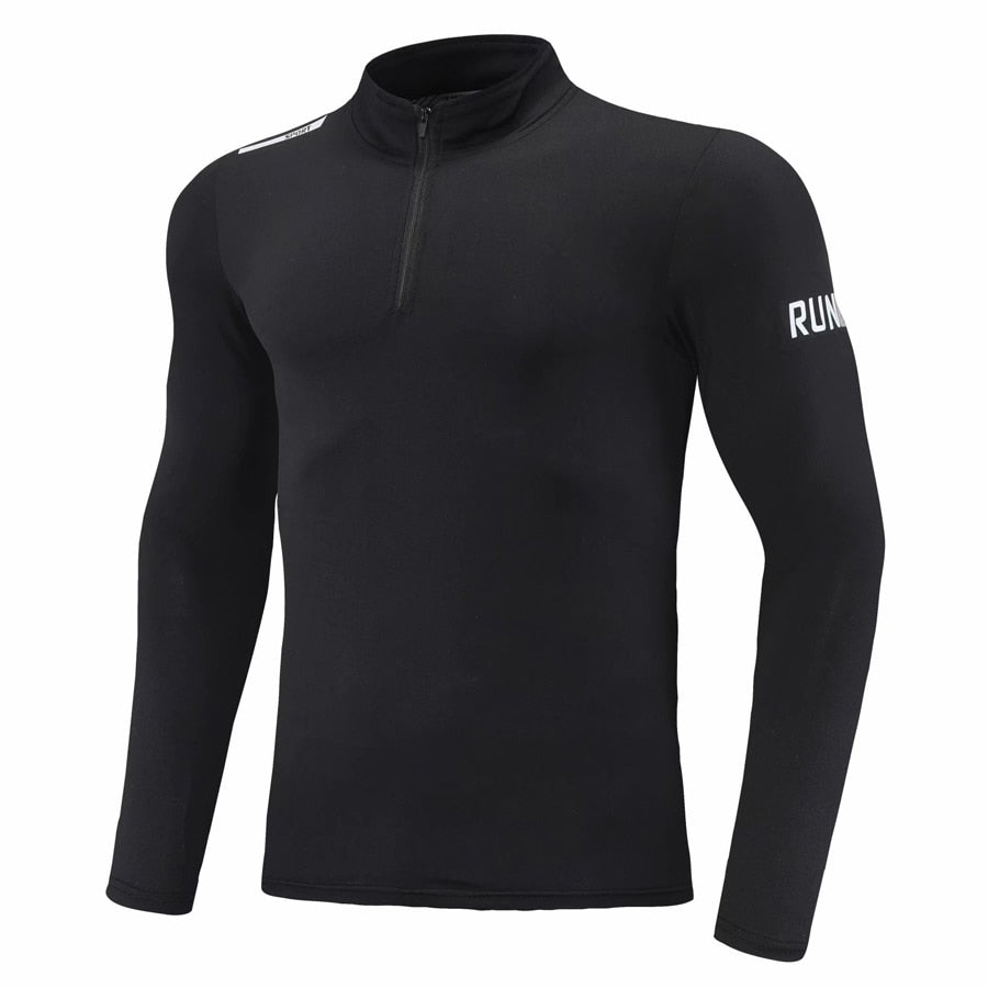 Men Running Sweatshirt Long Sleeve Compression Tshirt Male Fitness Sport Uniform GYM Tops Bodybuilding Tee Homme Outdoor Clothes