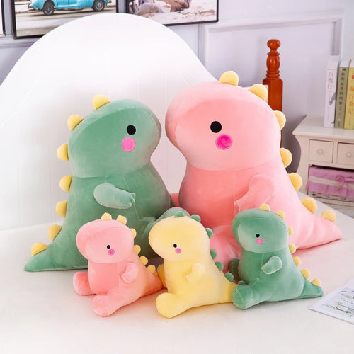 Load image into Gallery viewer, Kawaii Dinosaur Plush Toys Super Soft Cartoon Stuffed Animal Dino Dolls for Kids Baby Hug Doll Cute Sleep Pillow Home Decor
