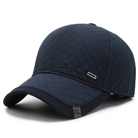 Warm Winter Caps for Men Women Cotton Baseball Cap Male Snapback Hats with Earflaps Plus Thick Velvet Bone Trucker Hat