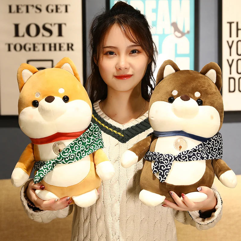 1pc 25cm Creative Soft Animal Corgi Chai Doll Shiba Inu Dog Plush Toy Stuffed Pillow Christmas Gift for Kids Valentine Present