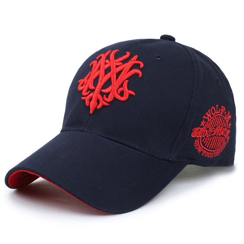 Women men cotton baseball cap embroidery Adjustable female male Snapback cap Outdoor sport sun hat Four Seasons