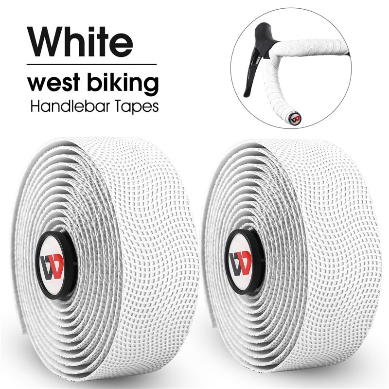 Soft Bike Handlebar Tape EVA Shock Absorption Bicycle Handlebar Tape Anti-slip Cycling Wrap End Plug Accessories