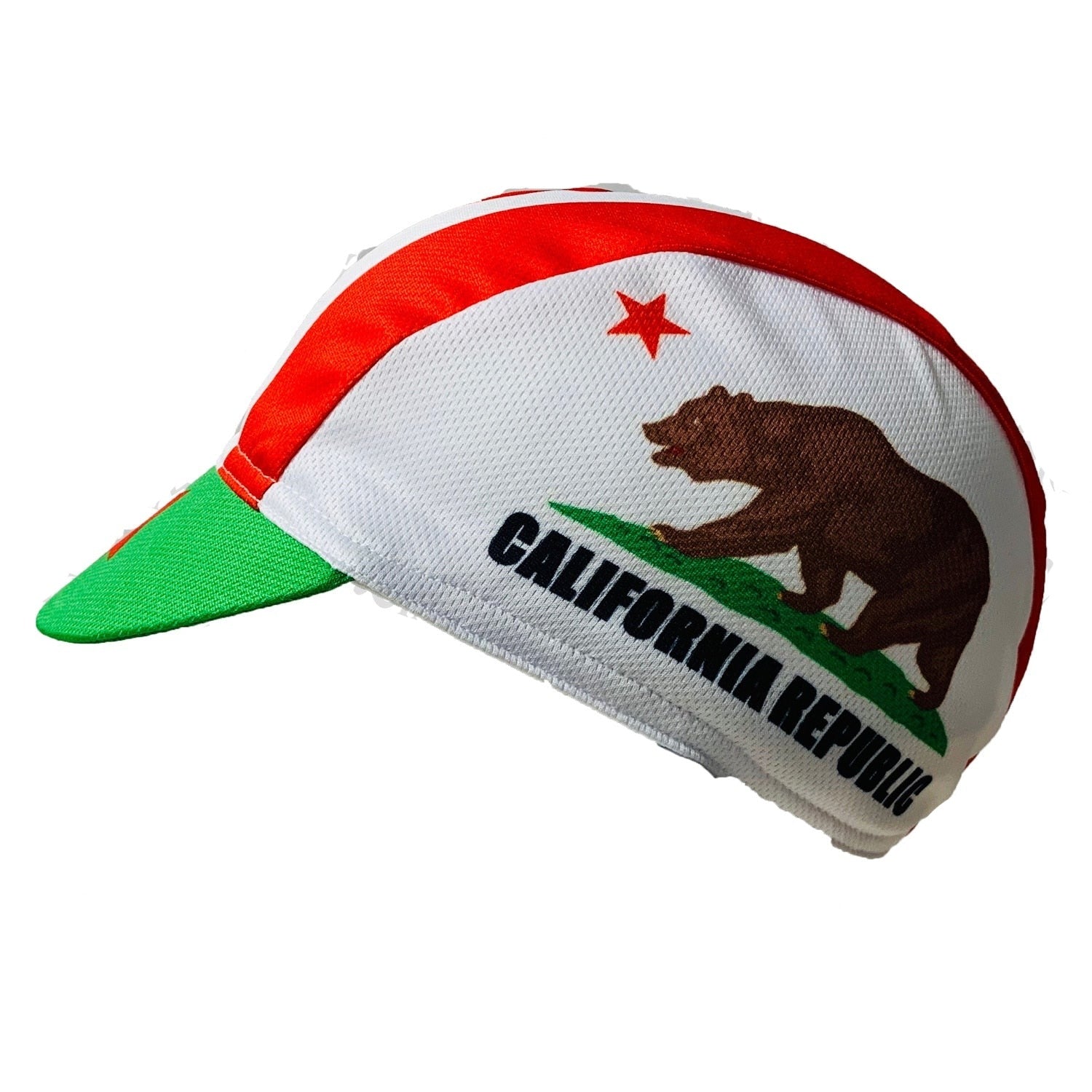 California Republic Classic Bear On The Prairie Polyester / Fleece Cycling Caps Pirates Hats Men Woman Summer Balaclava
