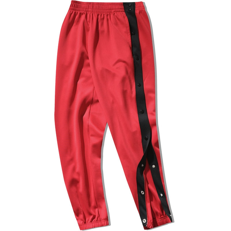 High Quality Men Running Sport Pants Outdoor Fitness Sweatpants with Zipper Pocket Basketball Football Jogging Trousers Black