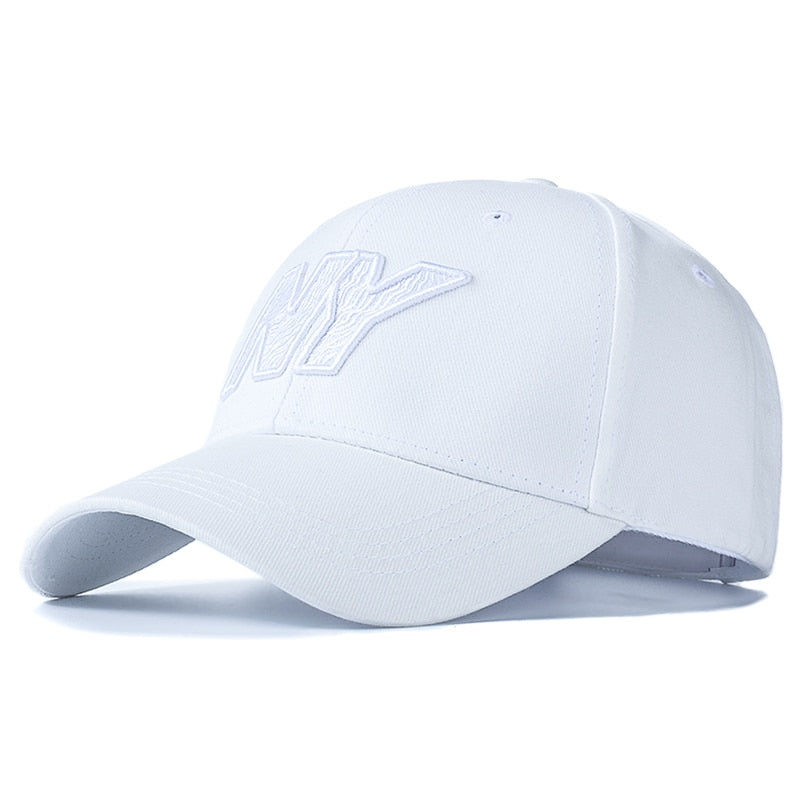 Women Men Cotton Cap Fashion NY Embroidered Hard Top Baseball Cap Female Casual Adjustable Outdoor Couple Streetwear Hat