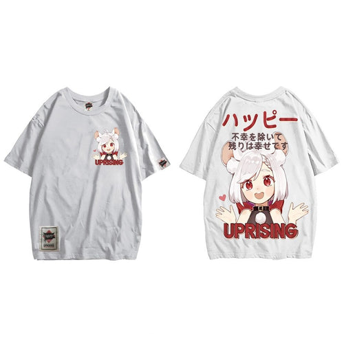 Load image into Gallery viewer, Japanese  Harajuku Cartoon Comics Print T-Shirt men Streetwear Summer Tops T Shirt Female Tshirt Oversized HipHop Style
