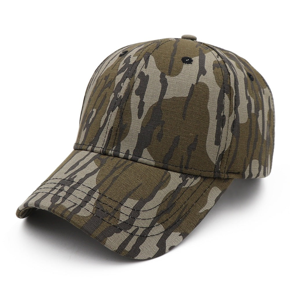 Outdoor Jungle Fishing Baseball Hat Cap Man Camouflage Hunting Hat Casquette Bone Cotton Rucker Camo Snapback Dad Caps