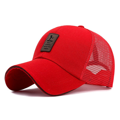 Load image into Gallery viewer, Simple Trucker Hat Solid Baseball Cap Men Mesh Breathable Sunscreen Caps Label Stick Snapback Sunhat Summer Golf Baseball Hat
