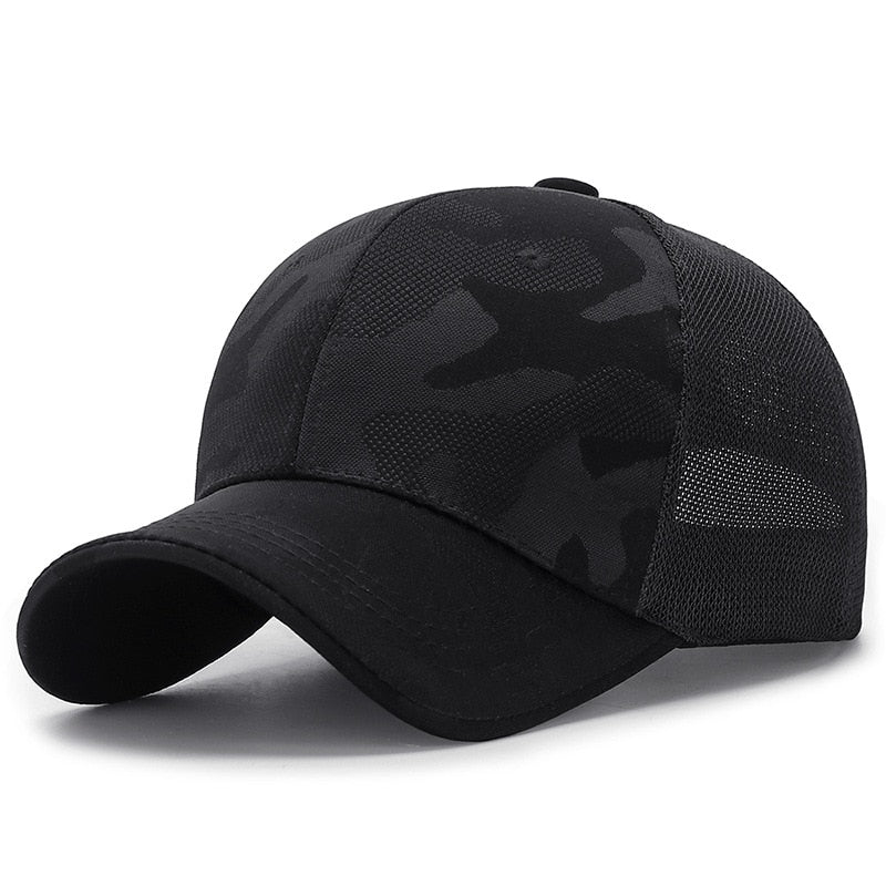 Women Men Mesh Baseball Cap Female Male Breathable Comfortable Sun Hat Spring Summer Camouflage Snapback Cap Hat