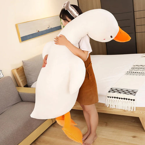 Load image into Gallery viewer, Big White KAWAI Pillow Plush Duck Toy Cute Sleeping Pillow High Quality Stuffed Doll Funny Sweet Gift for Friends Kids Gifts
