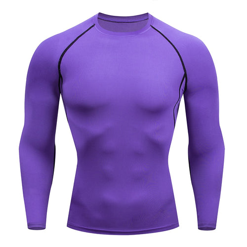 Load image into Gallery viewer, Men Compression Running T Shirt Fitness Tight Long Sleeve Sport Tshirt Training Jogging Shirts Gym Sportswear Quick Dry Rashgard
