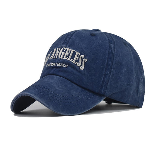 Load image into Gallery viewer, Women Baseball Cap Summer Denim Hats Men Spring LOS ANGELESS Embroidery Baseball Hats Cotton Outdoor Vintage Visor Casual Cap
