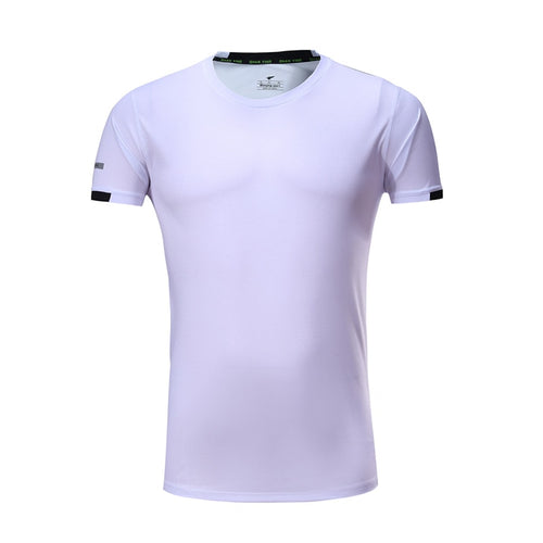 Load image into Gallery viewer, Men Running T-Shirts Quick Dry Compression Gym Fitness Jogging Sports Short Sleeve Tops Soccer Sportswear Male Jersey Breathable
