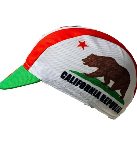 California Republic Classic Bear On The Prairie Polyester / Fleece Cycling Caps Pirates Hats Men Woman Summer Balaclava
