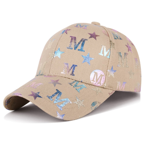 Load image into Gallery viewer, Unisex Fashion Cotton Cap M Letter Stars Graffiti Cool Baseball Cap Men Women Outdoor Adjustable Hat Young Street Peaked  Cap

