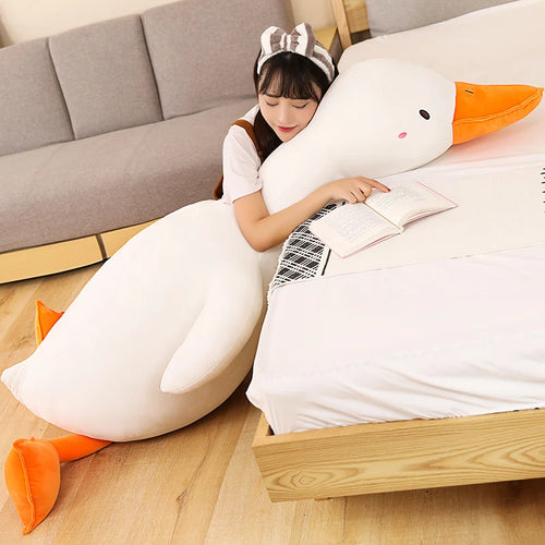 Load image into Gallery viewer, Big White KAWAI Pillow Plush Duck Toy Cute Sleeping Pillow High Quality Stuffed Doll Funny Sweet Gift for Friends Kids Gifts
