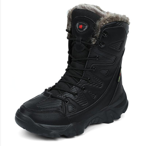 Load image into Gallery viewer, Winter Waterproof Men Boots Plush Super Warm Snow Boots Men Sneakers Ankle Boots Outdoor Desert Combat Army Boots Botas Hombre
