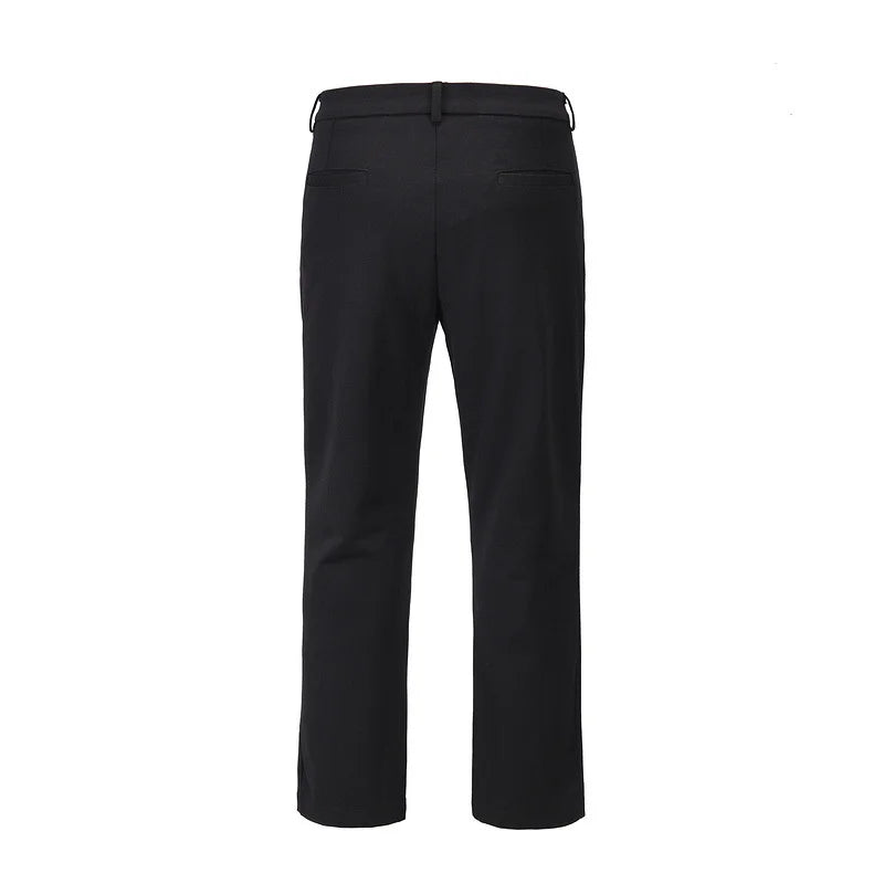 Men's Autumn American Style High Street Cool Pants Ins Trends Black Full Zipper Casual Trousers Streetwear 9D0035